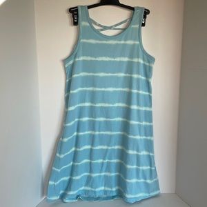 Old Navy girls blue ombré lattice dress size XXL
